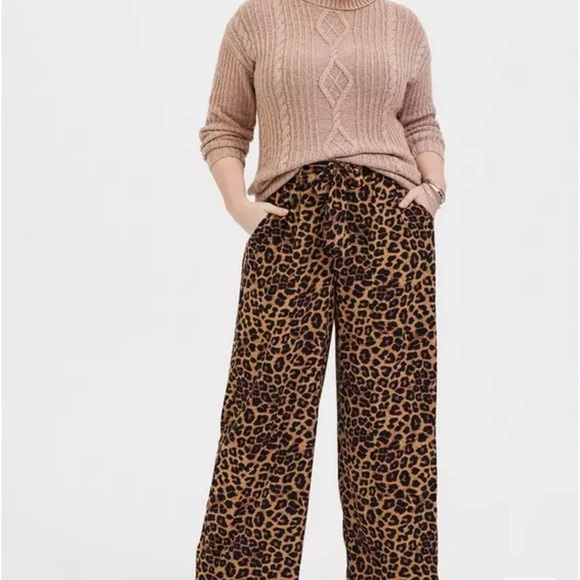 Torrid Light Brown Turtleneck Fisherman Sweater - Picture 4 of 10